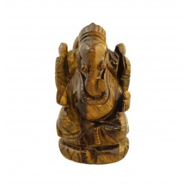 Statuette Ganesh Oeil de tigre IN21520