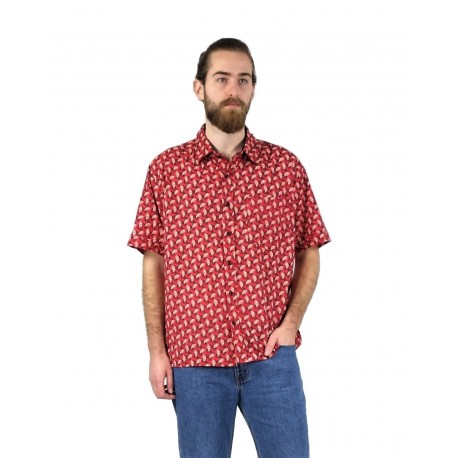 Chemise Homme IN12605 rouge