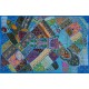 PATCHWORK Turquoise 100X150CMS IN14522 (25)
