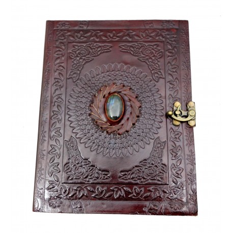 Carnet cuir Labradorite 17x23cm IN20312