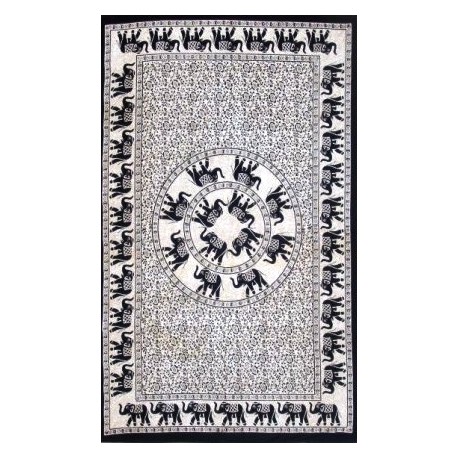 Tenture elephants mandala IN14290