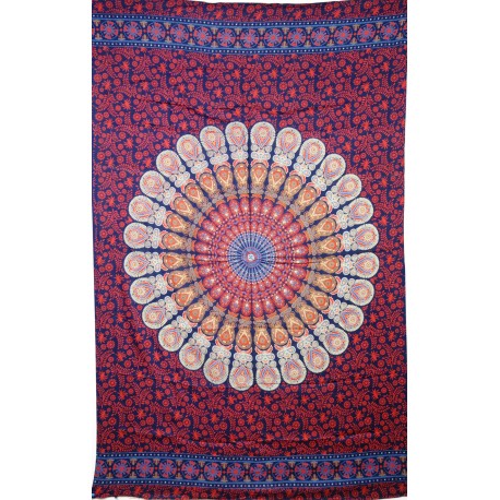 FOULARD/PAREO LOTUS IN15819 bleu