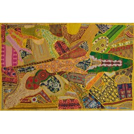 PATCHWORK Jaune 100X150CM IN14522