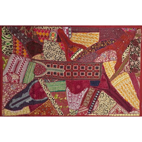 PATCHWORK Bordeaux 100X150CM IN14522 (2)