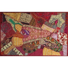 PATCHWORK Bordeaux 100X150CM IN14522
