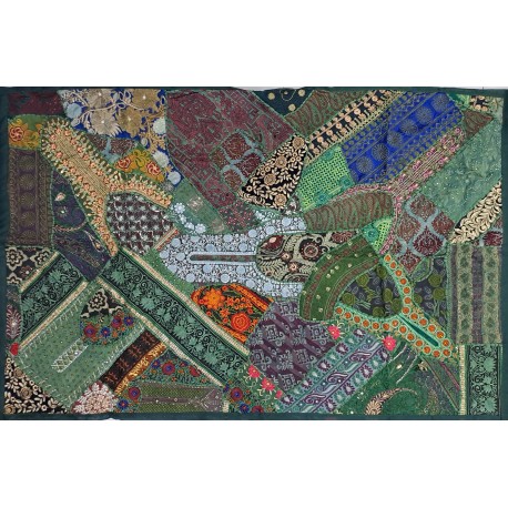 PATCHWORK Vert 100X150CM IN14522 (27)
