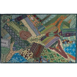PATCHWORK Vert 100X150CM IN14522