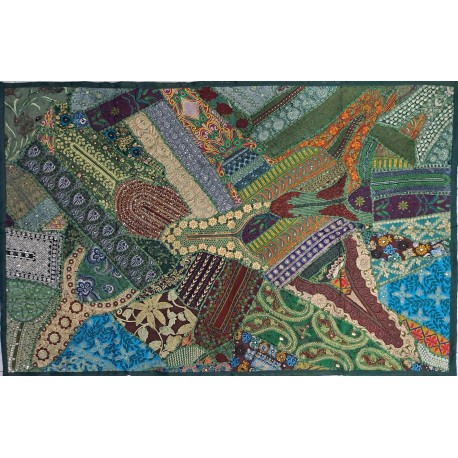 PATCHWORK Vert 100X150CM IN14522 (30)