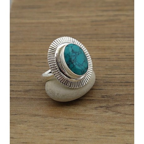 Bague Pierre Semi précieuse IN18402 turquoise