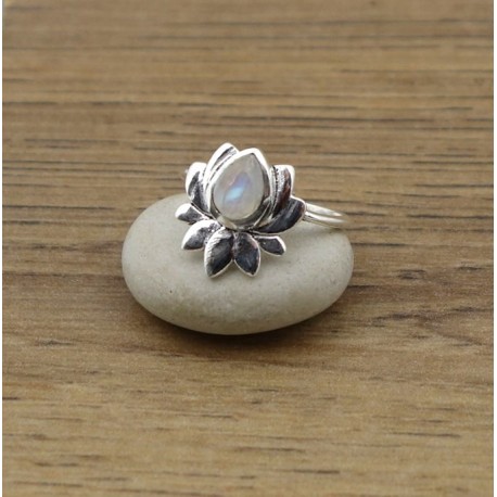 Bague Pierre Semi précieuse IN18406 pierre de lune