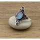Bague Pierre Semi précieuse IN18414 calcédoine bleue