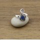 Bague Pierre Semi précieuse IN18416 calcédoine bleue