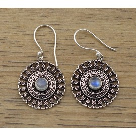 Boucles d'oreilles IN18214 pierre de lune