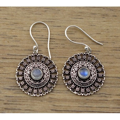 Boucles d'oreilles IN18214 pierre de lune