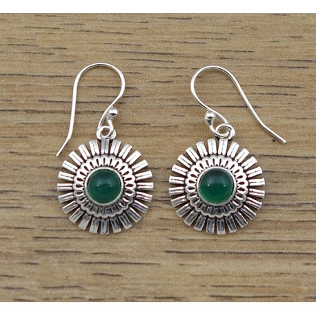 Boucles d'oreilles IN18216 onyx vert