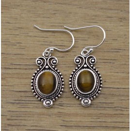 Boucles d'oreilles IN18222 oeil de tigre