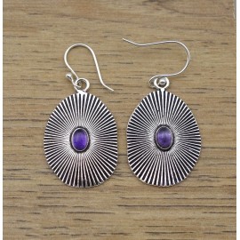 Boucles d'oreilles IN18224 améthyste