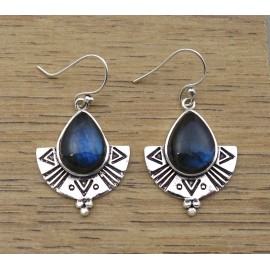 Boucles d'oreilles IN18226 labradorite