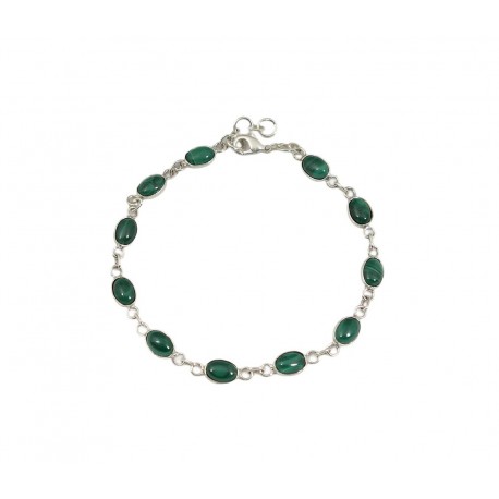 Bracelet 11pierres IN18062 malachite