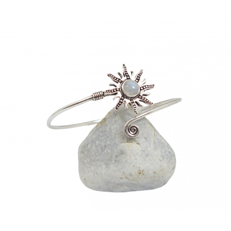 Bracelet Pierre Semi precieuse IN18070 pierre de lune