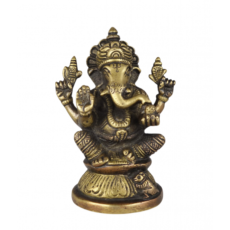 Statue Ganesh bronze 11.5cm IN21126
