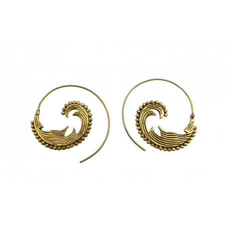 Boucles d'oreilles vagues