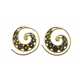 Boucles d'oreilles spirales