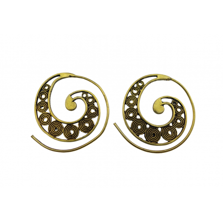Boucles d'oreilles spirales