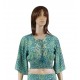 Top Bohème turquoise