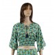Top Bohème aqua