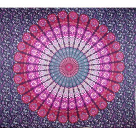 Tenture mandala violet IN14095