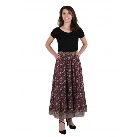 Jupe Longue soie indienne IN12208