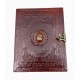 Carnet cuir Oeil de tigre 17x23cm IN20312