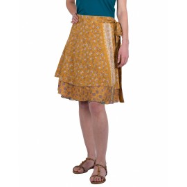 Jupe porte feuille soie indienne IN12203