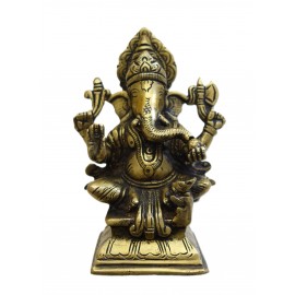Statue Ganesh bronze 13cm IN21135