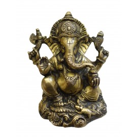 Statue Ganesh bronze 15 cm IN21139